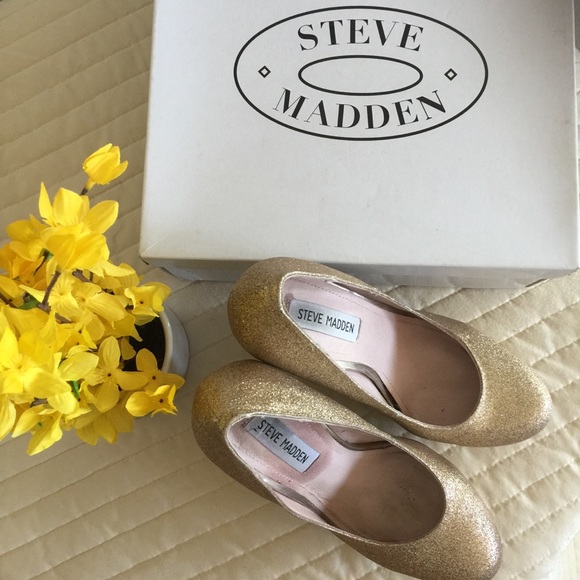 Steve Madden Carryssag Gold glitter - Picture 3 of 6